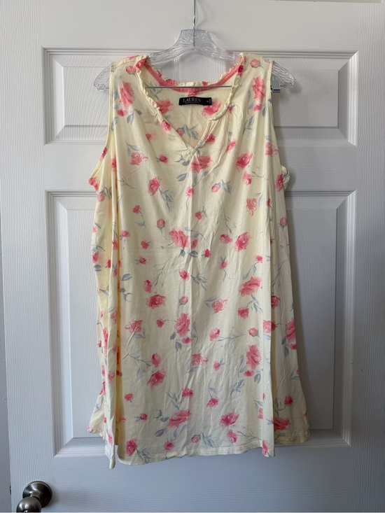 Ralph Lauren Other - Lauren Ralph Lauren 2X Floral Sleep Dress Nightgown Yellow & Pink